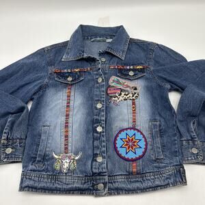 VINTAGE PINK COLLECTION Jean Jacket Women’s Size L BLUE ( FIT LIKE MEDIUM)